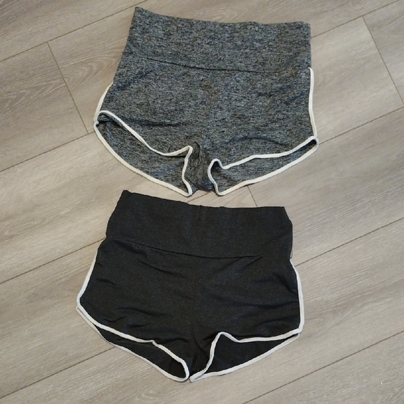SHEIN Pants - SHEIN (1) Gray and (1) Black Athletic Shorts